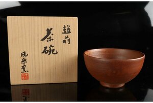 [ guarantee wistaria ] manner . kiln / Echizen tea cup / also box /B-1029 ( search ) antique / tea utensils / tea cup / small teapot / teacup sauce / ornament / tea utensils / break up ./ powdered green tea .