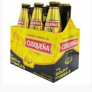 クスケーニャ 瓶ビール 330ml 6本セット Cerveza Cusquena Botella ペルー クスコ ゴールデンラガー まとめ買い