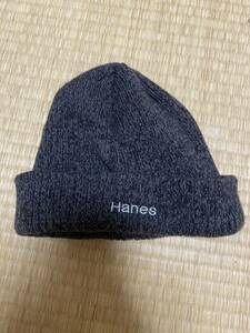 ニットキャップ ニット帽 Hanes チャコールグレー フリーサイズ メンズ レディース ユニセックス 男性用 女性用 防寒 ヘインズ