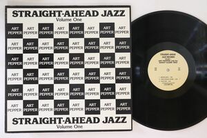 LP Art Pepper Straight-ahead Jazz Volume 1 SAJ1001 STRAIGHT AHEAD JAZZ US Vinyl /00260