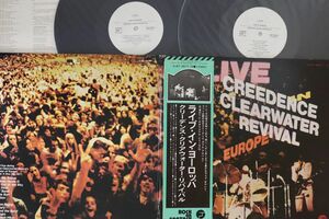 2discs LP Creedence Clearwater Revival Live In Europe SJET95778PROMO FANTASY プロモ /00660