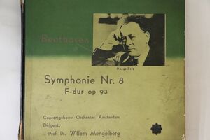 3discs 78RPM/SP Willem Mengelberg Symphonie Nr.8 F-dur Op.93 (Beethoven) 436013 NIPPON TELEFUNKEN 12 /01500