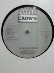 ジャマイカ12 Charlie Chaplin & Sugar Minott Four Weel Weely NONE Crown (2) /00250