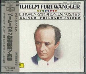 CD Furtwangler Symphony No.7 & 8 F35G50280 POLYDOR /00110