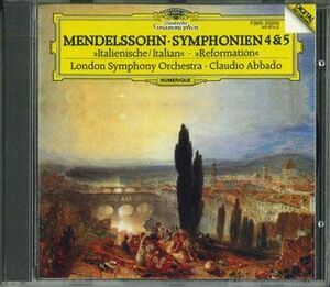 CD Claudio Abbado メンデルスゾーン 交響曲第4＆5番 F35G20200 POLYDOR /00110