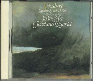 CD Schubert - Yo-yo Ma, Cleveland Quartet Quintet, Op. 163 32DC479 CBS Japan /00110