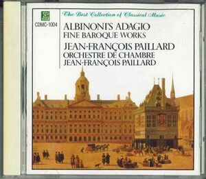 CD Jean-francois Paillard, Orchestre De Chambre Albinoni's Adagio / Fine Baroque Works CDMC1004 ERATO /00110