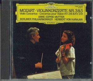 CD Karajan, Anne-sophie Mutter Mozart: Konzerte Fur Violine Und Orchester Nr.3/5 F35G50297 POLYDOR /00110