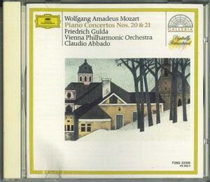 CD Claudio Abbado, Friedrich Gulda Mozart: Concerto For Piano And Orchestra No.20 & 21 Gulda F28G22006 POLYDOR /00110