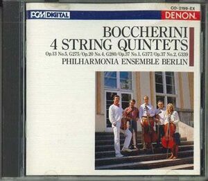 CD Philharmonia Ensemble Berlin Boccherini 4 String Quintets G275 G280 G377 G339 CO2199 COLUMBIA /00110