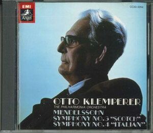 CD Otto KLEMPERER メンデルスゾーン:交響曲第3番&第4番 CC333264 EMI /00110
