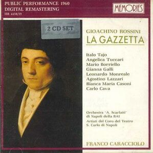 伊2discs CD Gioachino Rossini, Franco Caracciolo La Gazzetta (2 Cd Set 1960 Memories) HR445859 MEMORIES /00220