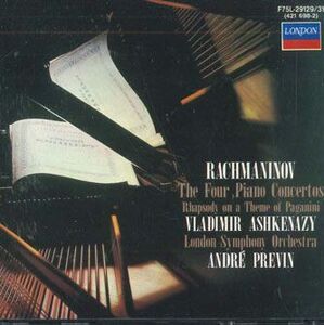 3discs CD Ashkenazy Rachmaninov:piano Concertos Complete F75L29129 POLY DOR /00330