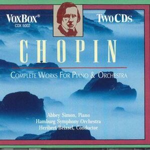 米CD Hamburg Symphony Orchestra Chopin: Complete Works For Piano & Piano Orchestra CDX5002 VOX BOX /00110