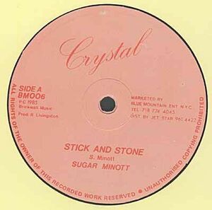 英12 Sugar Minott / Jennifer Lara Stick And Stone / Perilous Time BM006 Crystal (7) /00250