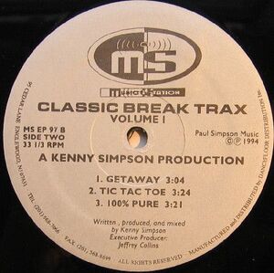 米12 Kenny Simpson Classic Break Trax Volume One MSEP97 Music Station /00250