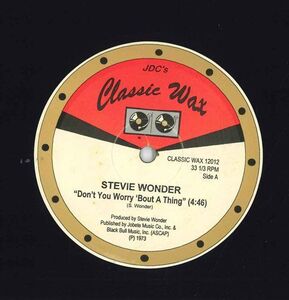 米12 Stevie Wonder, Eddie Kendricks Don't You Worry 'bout A Thing / People...hold On CLASSICWAX12012 CLASSIC WAX /00250