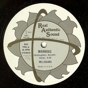 米12 Melodians Warning / Push A Little Harder RAS7002 Real Authentic Sound /00250