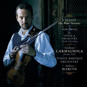 米CD Vivaldi, Carmignola, Vbo; Marcon Four Seasons / 3 Ctos for Violin & Orchestra SK51352 Sony Classical 未開封 /00110