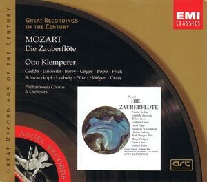 欧2discs CD Mozart, Gedda, Janowitz, Paoc; Klemperer Mozart: Die Zauberflote 5673852 EMI Classics /00220