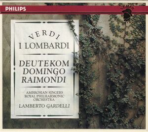 欧2discs CD Verdi, Domingo, Gardelli; Rpo Verdi; I Lombardi 4224202 Philips /00220