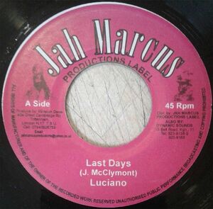 ジャマイカ7 Luciano Last Days NONE Jah Marcus Recordings /00080