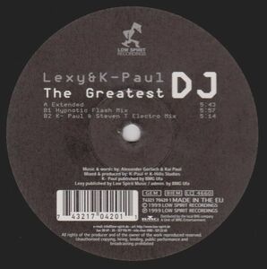 独12 Lexy & K-Paul The Greatest DJ 74321704201 Low Spirit Recordings /00250
