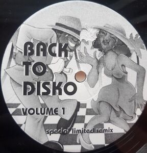 12 Various Back To Disko Volume 1 NONE Not On Label /00250