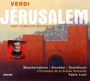 独3discs CD Verdi, Mascheriakova; Luisi Verdi;Jerusalem 44626132 Philips /00330