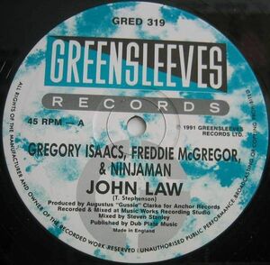 英12 Gregory Isaacs, Freddie McGregor & Ninjaman John Law GRED319 Greensleeves Records /00250