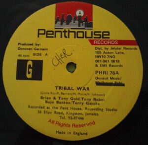 英12 Brian & Tony Gold / Tony Rebel / Buju Banton / Terry Ganzie Tribal War PHRI76 Penthouse Records /00250