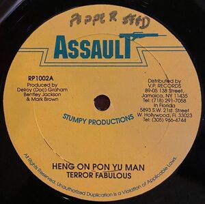 ジャマイカ12 Terror Fabulous Hang On Pon Yu Man RP1002 Assault /00250