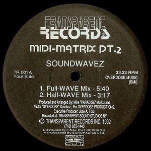 米12 Midi-Matrix Soundwavez Pt. 2 TR001 Transparent Records /00250