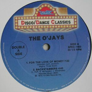 加12 O'jays / Jean Carn For The Love Of Money / Backstabbers (Live Version) / Was That All It Was SPEC1403 UNIDISC /00250