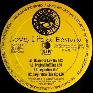 米12 Love, Life & Ecstasy Yea I Do DF1237 Dancefloor Records (2) /00250