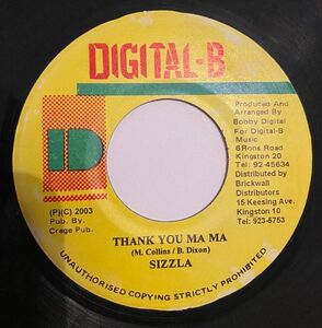 ジャマイカ7 Sizzla Thank You Ma Ma NONE Digital-B /00080