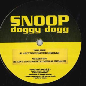 12 Snoop Doggy DOGG Ain't No FUN HKPRO010PROMO NTERSCOPE /00250