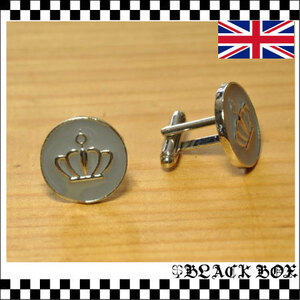 英国インポート CUFF LINKS カフスボタン カフリンクス カフス釦 王冠 クラウン Crown イギリス UK GB ENGLAND イングランド 292