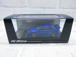 ミニカー 1/43 ハイストーリー スバル インプレッサ WRX タイプR STi バージョンV Limited 1998 ソニックブルーマイカ モデルカー