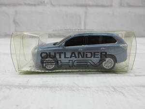 1/64 ディーラー特注品 ミニカー 三菱 2代目アウトランダーPHEV OUTLANDER PHEV 前期 テクニカルシルバーメタリック 非売品 カラーサンプル