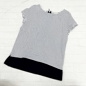 1132◎ 日本製 BEAUTY&YOUTH UNITED ARROWS ユナイテッドアローズ トップス tシャツ 半袖 ボーダー ホワイレディースの画像1