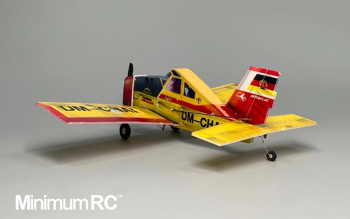 Minimumrc Pzl-106 農業航空機 320mm ラジコン キット 飛行機 サーボ