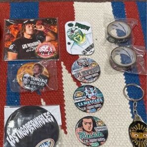 最終値下げ　プロレス雑貨　新日本プロレス　缶バッジ　キーホルダー　マスキングテープ　内藤哲也　ロスインゴ　