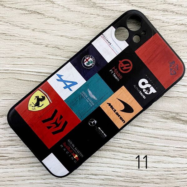 F1 チーム ロゴ iPhone 11 ケース メルセデス レッドブル フェラーリ マクラーレン ウィリアムズ
