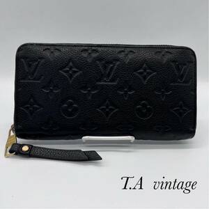 新型！美品　ヴィトン　アンプラント　ジッピーウォレット　長財布　ブラックLOUIS VUITTON