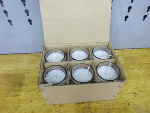 ペガサスキャンドル キャンドル ロウソク ガラス陶器 6個セット 未使用品 新品 A-④