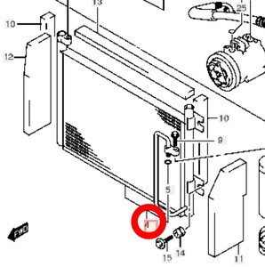 新品 未使用 スズキ純正 ジムニー JB23W 1型 2型 3型 4型 エアコン コンデンサー Suzuki Jimny JB23 Air Conditioner Condenser