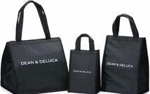 DEAN&DELUCA クーラーバッグ ブラックM保冷バッグ ファスナー付き_画像5