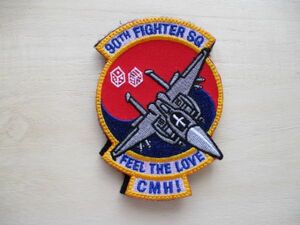 【送料無料】アメリカ空軍90th FIGHTER SQUADRON FEEL THE LOVE CMHI第90戦闘飛行隊パッチ ワッペン/陰陽patch米空軍USAF米軍F-22 M25