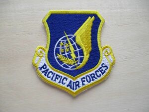 【送料無料】アメリカ空軍PACIFIC AIR FORCESパッチ刺繍ワッペン/US太平洋空軍patchエアフォースAIR FORCE米空軍USAF米軍ミリタリー M24